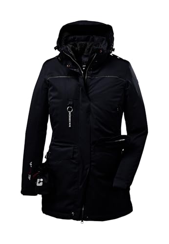 Killtec Damen Parka Funktionsparka mit abzippbarer Kapuze für Hundebesitzer Ostfold WMN PRK B wasserdicht, Winddicht, atmungsaktiv 00814-dunkelnavy 40 im Sale
